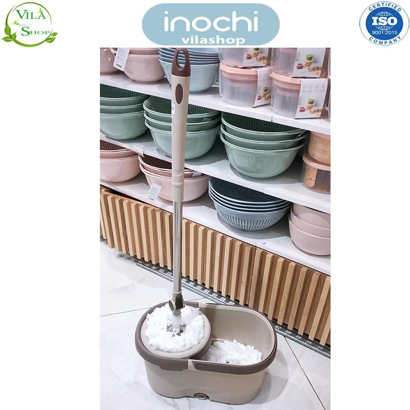 Cây Lau Nhà, Bộ Cây Lau Nhà Thông Minh Xoay 360 Độ Lồng Inox, Chính Hãng Inochi Đạt Tiêu Chuẩn Xuất Nhật