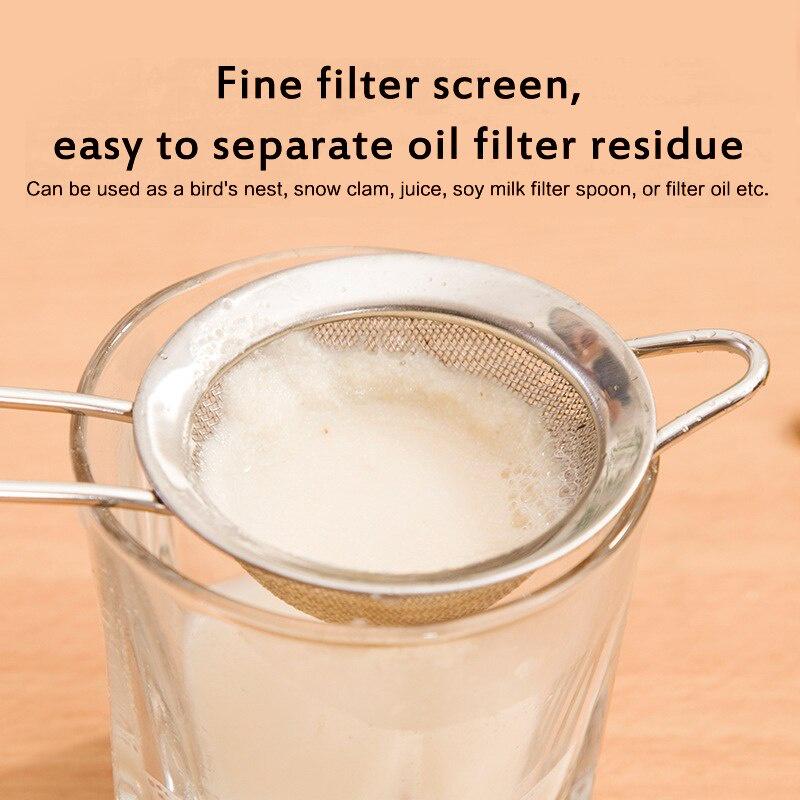 Stainless Steel Flour Sieve Colander Screen Mesh Tea Strainer Mesh Flour Oil Strainer Cookware Cooking Tools Kitchen Sieves