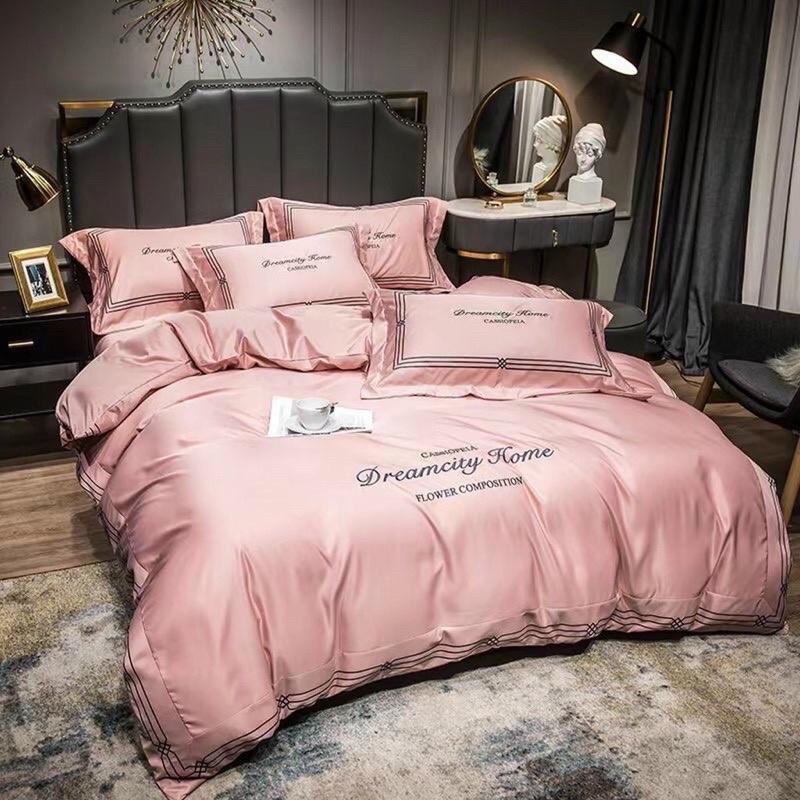 Bộ chăn ga gối Phi Lụa Cao cấp - Nhập khẩu - Dream City Home - Sang Sịn - Hot trends !!!