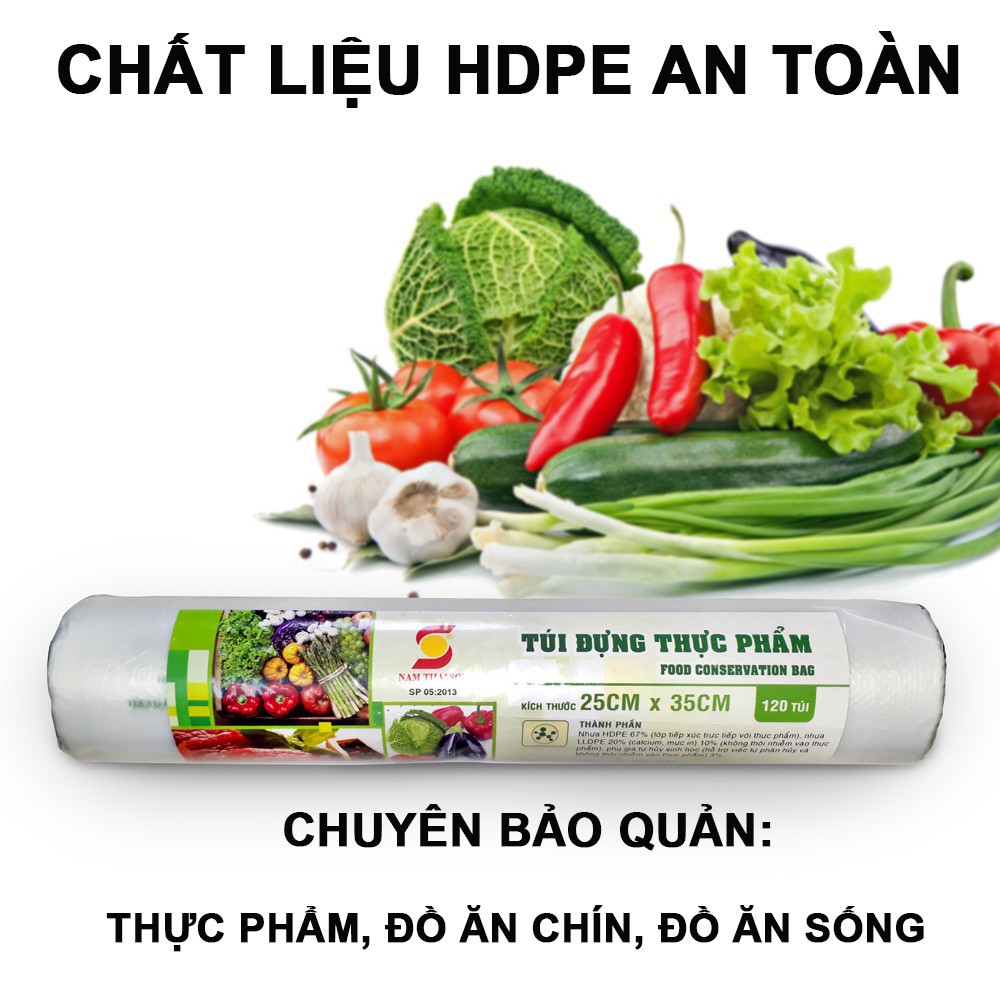 Túi Đựng Thực Phẩm Sinh Học An Lành Cuộn Túi Bóng Nhiều Kích Cỡ Đựng Thức Ăn Tủ Lạnh Bảo Quản Sạch Sẽ - 0.5kg - Hàng Loại 1