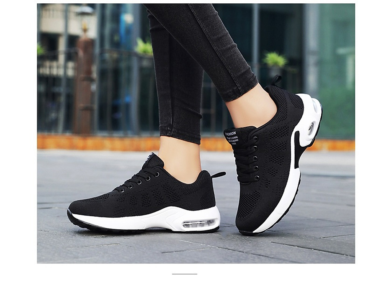 Giày Thể Thao Nữ, Giày Sneaker Chạy Bộ Đế Êm Vải Thoáng Khí G103 Có 2 màu