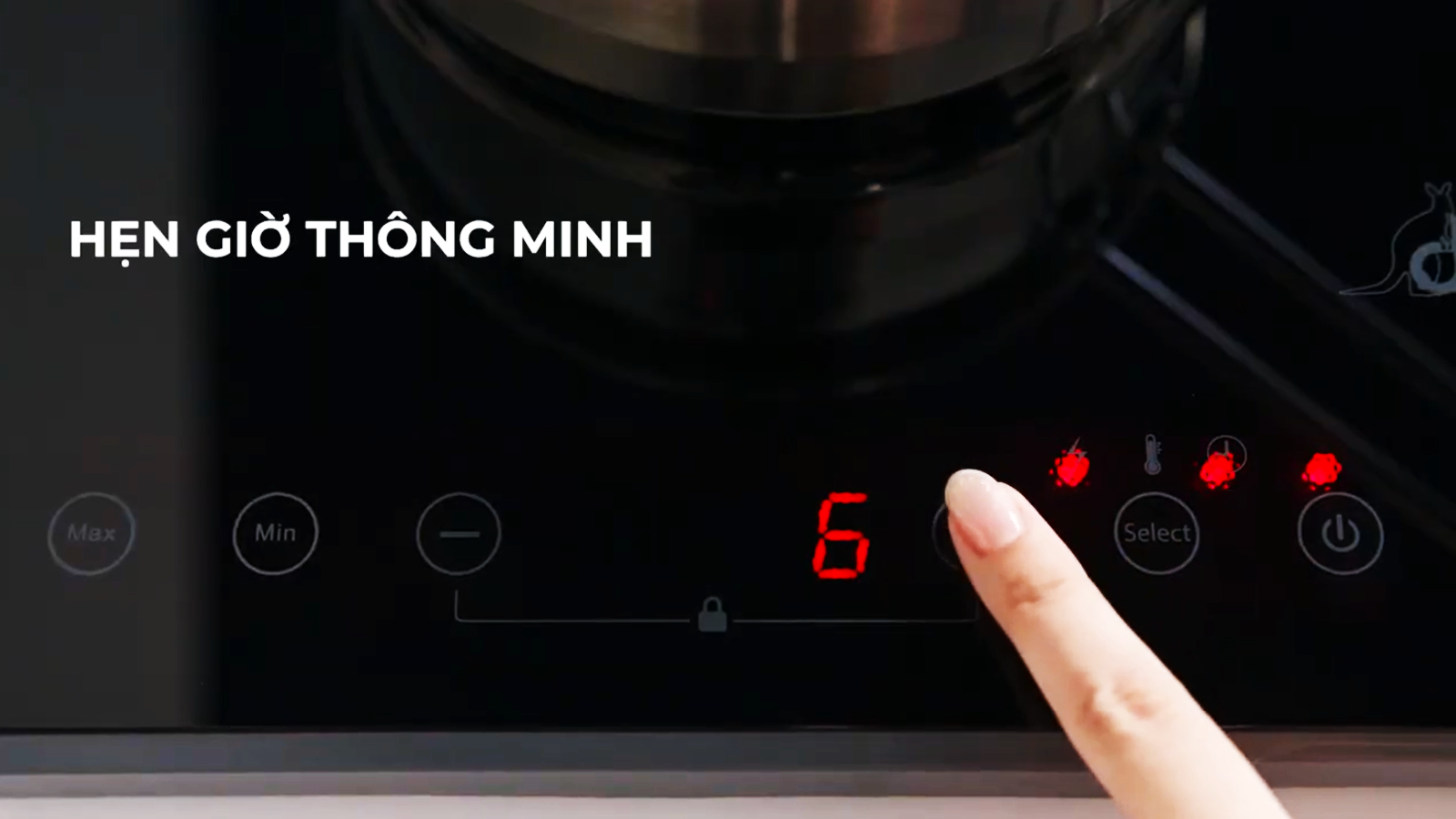 [Hàng Chính Hãng] Bếp Từ Dương Đôi DKA-DIC135G (Xám) Công Suất 3500W, Chống Tràn, Cảnh Báo Nhiệt Dư, Khóa Trẻ Em, Cảm Ứng Sensor Touch