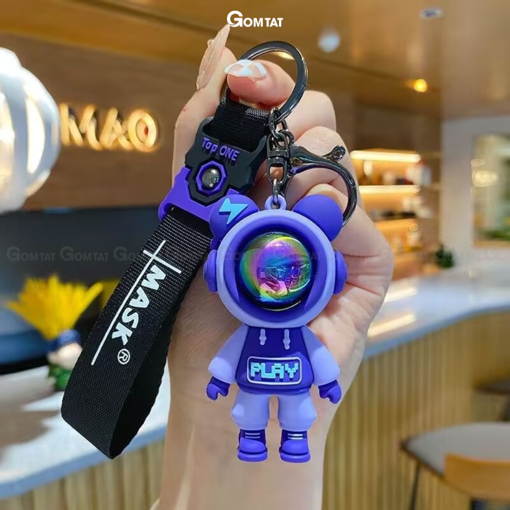 Móc khóa phi hành gia cute thời trang GOMTAT treo trên balo, túi xách siêu dễ thương - GAUPLAY-KEY-006