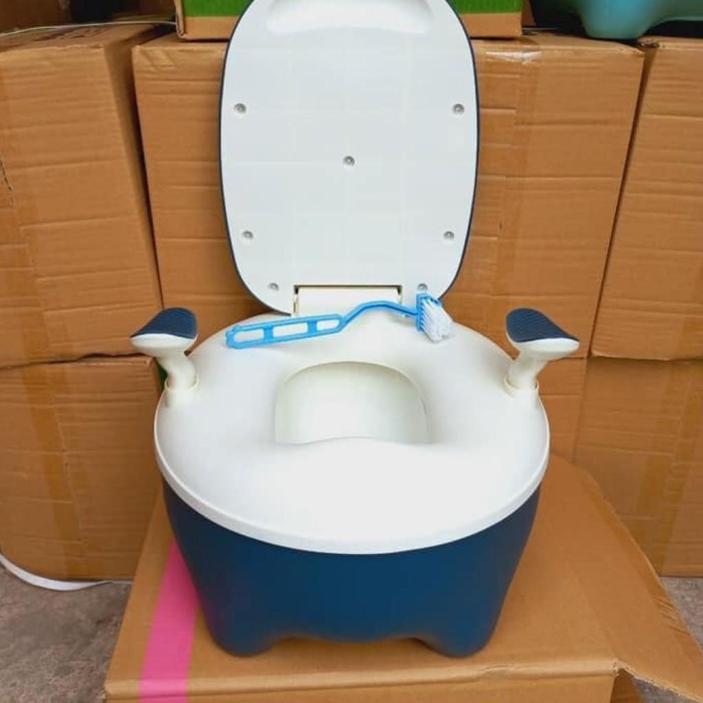 Bô ghế vệ sinh hình chim cánh cụt, Ghế toilet cho bé { Tiện dụng, dễ sử dụng}