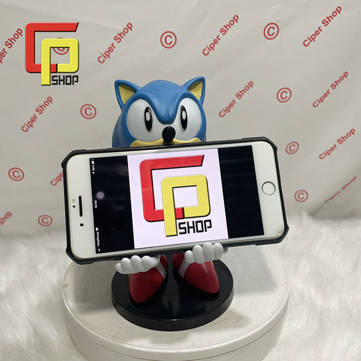 Mô hình nhím Sonic The Hedgehog - Có giá đỡ điện thoại - figure sonic ps4