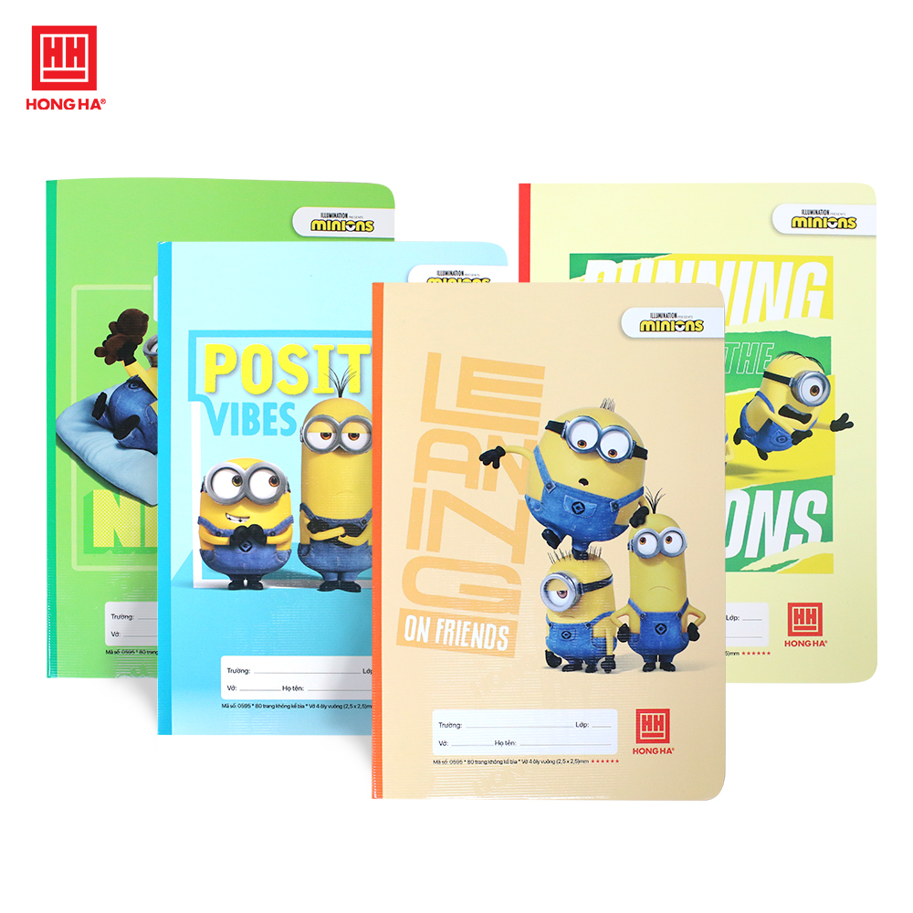 Vở 4 ô ly School Minions 80 trang - 0595