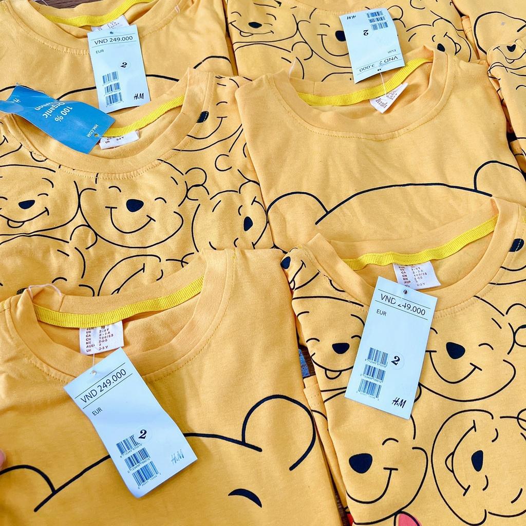 SET 2 BỘ ĐÙI BÉ COTTON VÀNG GẤU POOH