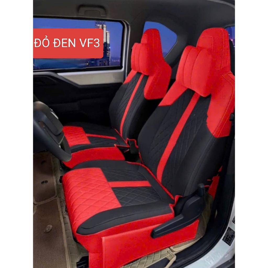 Áo ghế VF3 hàng 9D may theo xe, Áo ghế da Nappa giúp bảo vệ ghế da của xe luôn như mới, Hàng Cao Cấp