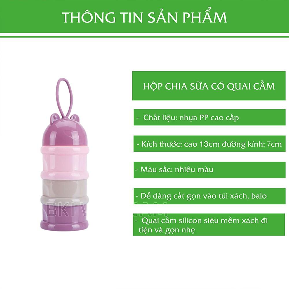 Hộp Chia Sữa 3 Ngăn Có Quai Cầm Tiện Lợi Cho Mẹ - HOPCHIASUA