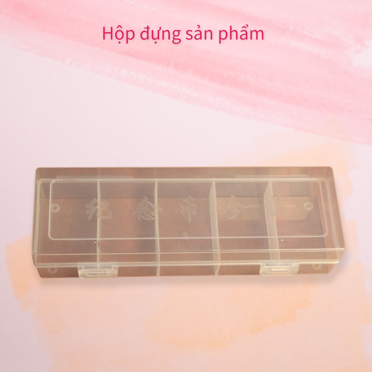 Hộp nhựa đa năng phân sẵn 5 ngăn phân tem sưu tầm hoặc chia rau mùi, ngò, hành, các loại mắm.