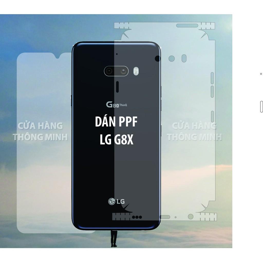 Tấm Dán dành cho LG G8X ThinQ PPF màn hình, mặt lưng Full viền chuẩn lỗ loa