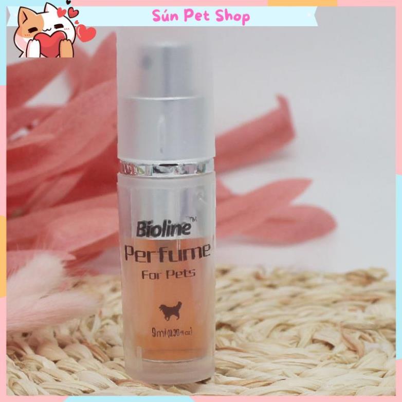 Nước hoa xịt khử mùi cho chó mèo Bioline 9ml