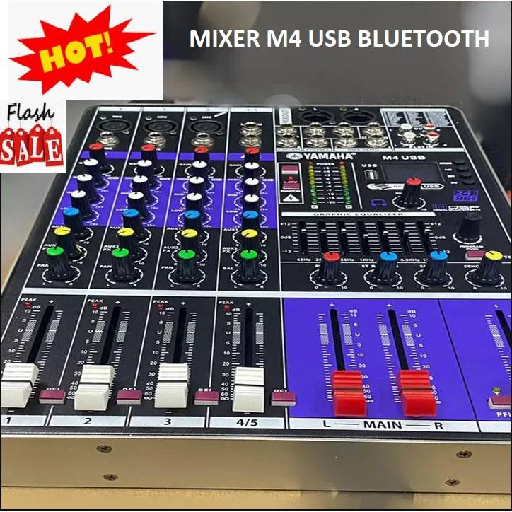 Bàn Mixer M4 USB  FREESHIP Hỗ Trợ Kết Nối Blutooth , Có Màn Hình LED Hiển Thị , Dễ Dàng Lắp Đặt . Bảo Hành 12 Tháng