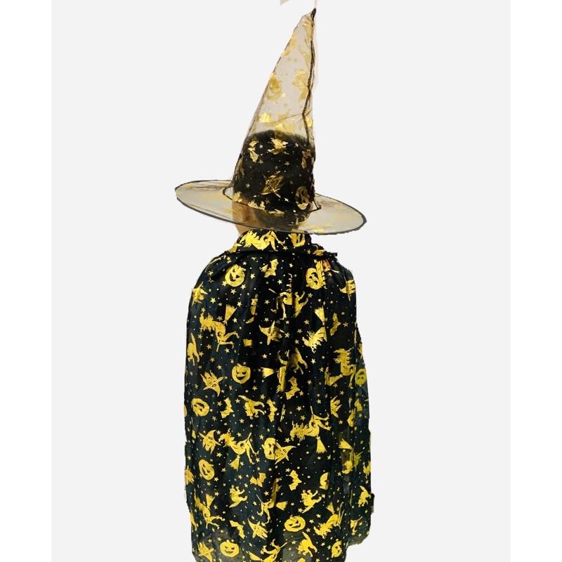 Áo Choàng và nón phù thuỷ trang phục hoá trang Halloween