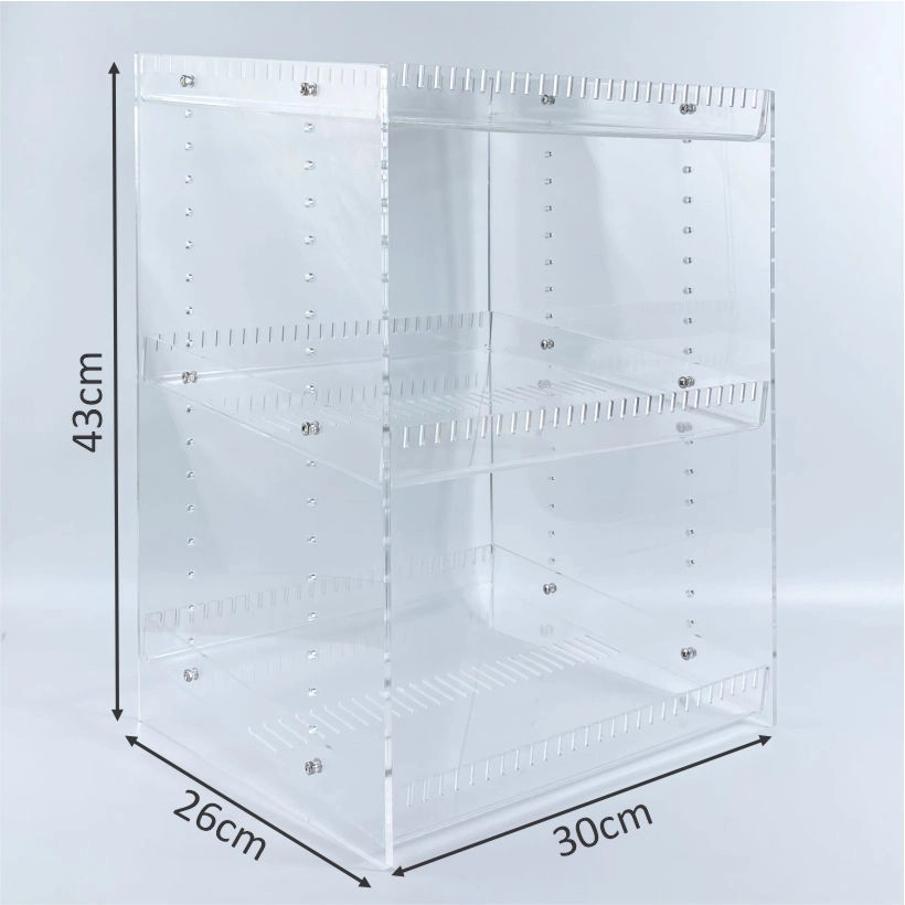 Kệ trưng bày DCHS mica Enter TBNS08 3 tầng 30x26x43cm