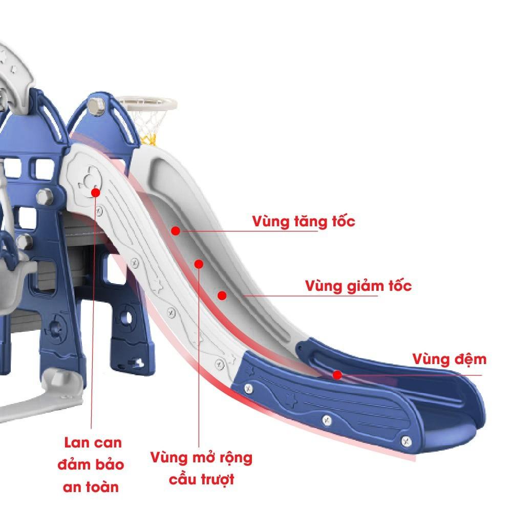 Cầu trượt hoàng gia đa chức năng cao cấp cho bé