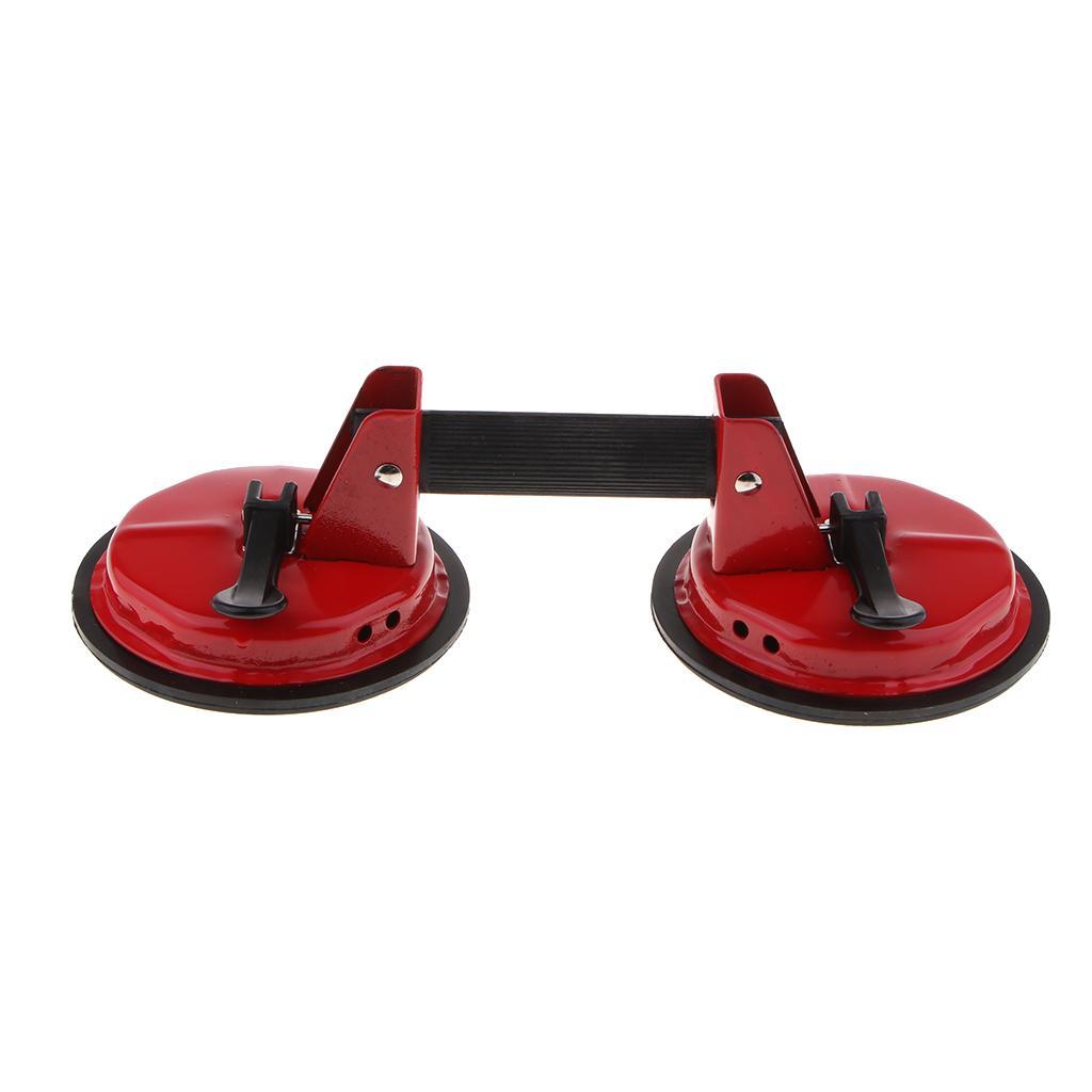 Heavy Duty Double Suction Cup Glass Lifter Metal Window Mirror Puller Glass Lifting Handle Lifter Tool