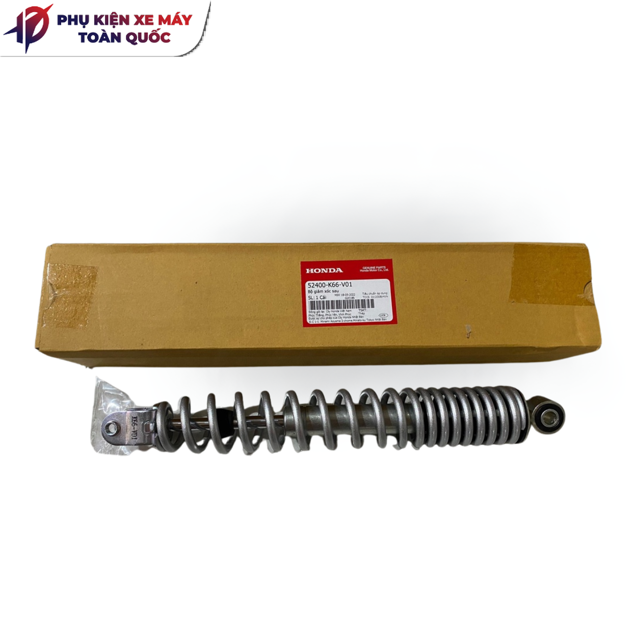 Giảm xóc sau, phuộc sau Honda Airblade 125 màu bạc- 52400K66V01 ( số lượng 1 cái)