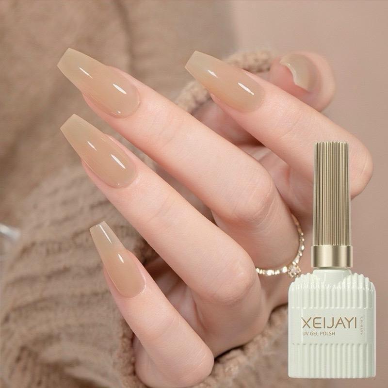 Tổng Hợp Sơn Thạch Lẻ Màu Siêu Xinh XEIJAYI Cao Cấp 15ml Màu Hồng đào Nude, Hồng đậm Sáng, Hồng Light Làm Nail Sơn thường Gel Phong Cách Đẹp Nhẹ Nhàng