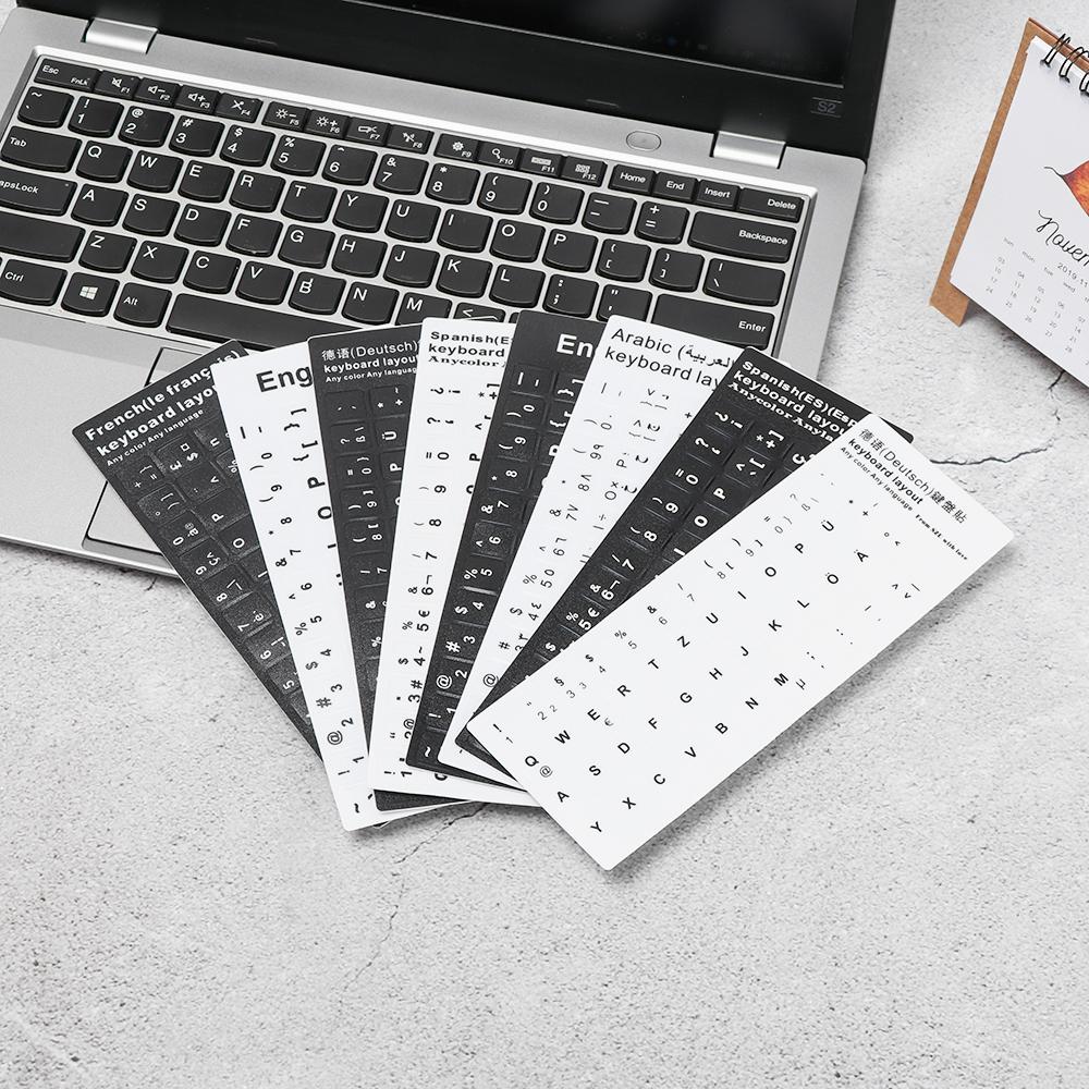 Tiếng Nga/Anh/Tây Ban Nha/Deutsch/tiếng Ả Rập/Ý/Bàn phím chống đeo Nhật Bản Thay thế cho máy tính xách tay cho máy tính xách tay