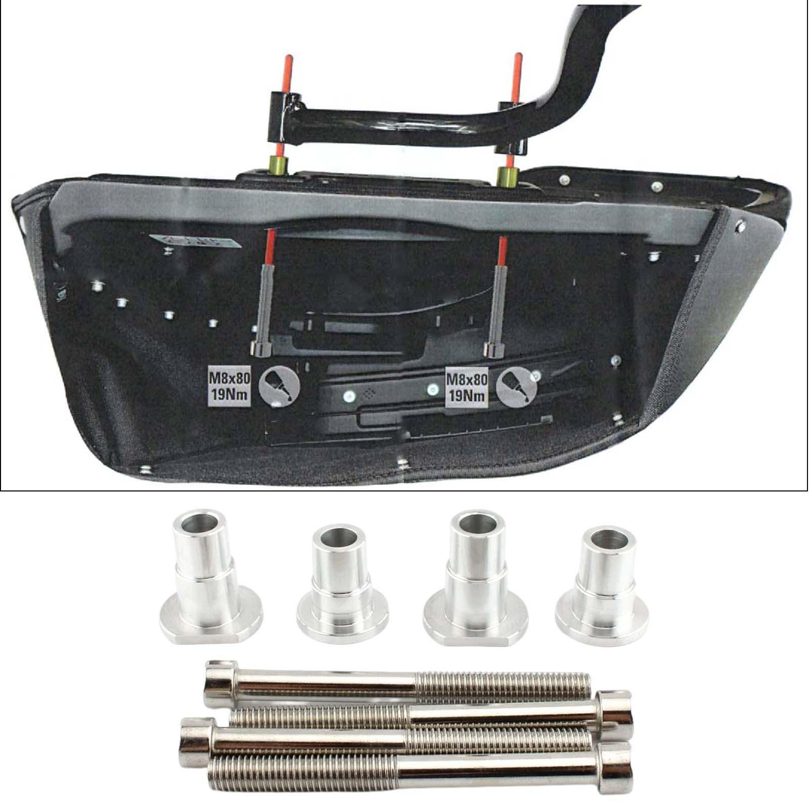 Motorcycle Backrest Docking Hardware Kit for   Replacement