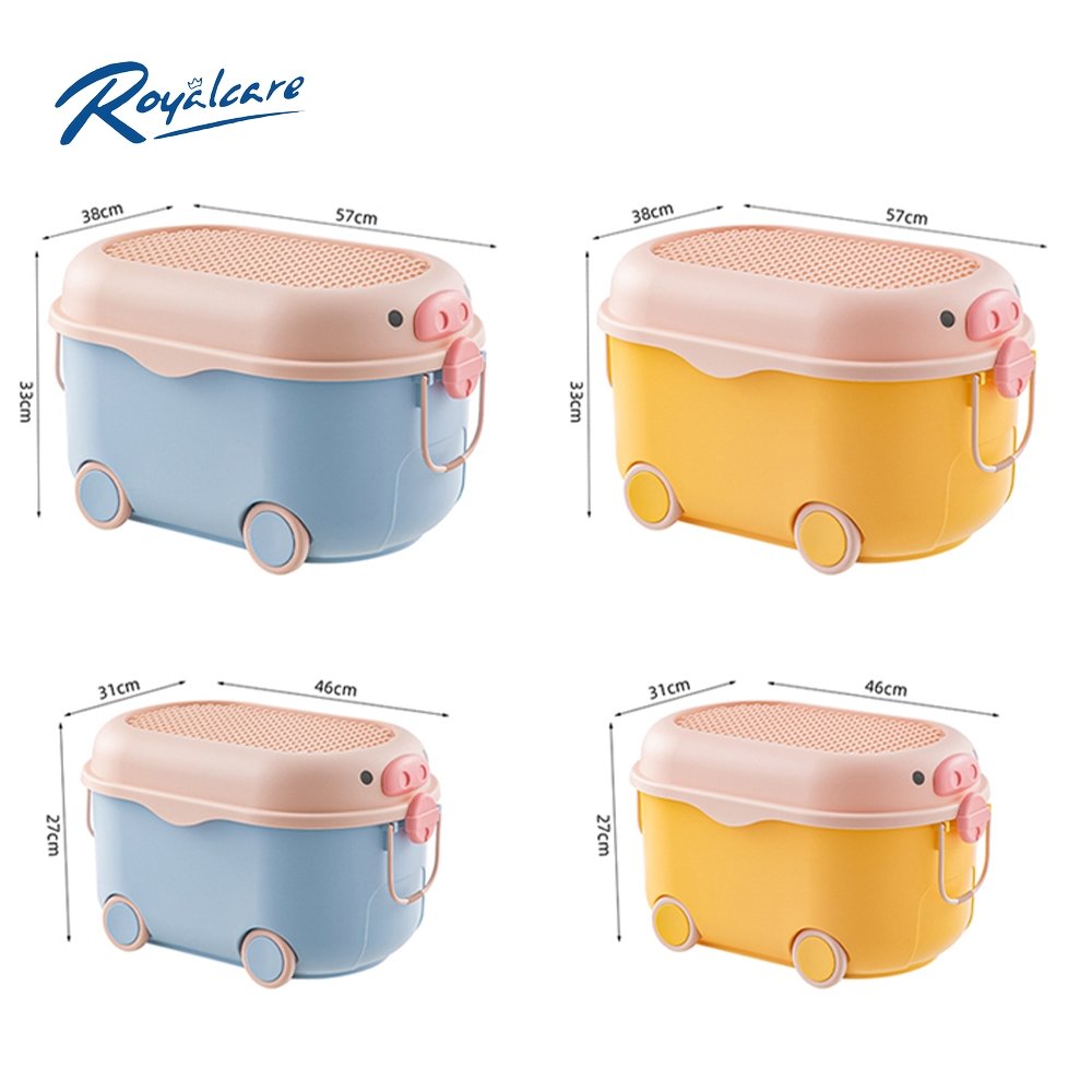 Thùng đựng đồ chơi có bánh xe đa năng ROYALCARE 8800/8637 cùng bé tạo thói quen gọn gàng, ngăn nắp