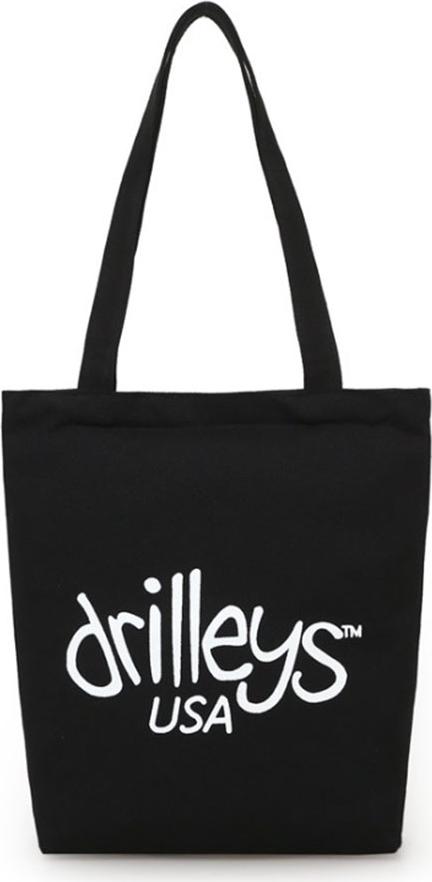 Túi đeo chéo, túi đeo vai vải Canvas nữ in chữ Drilley