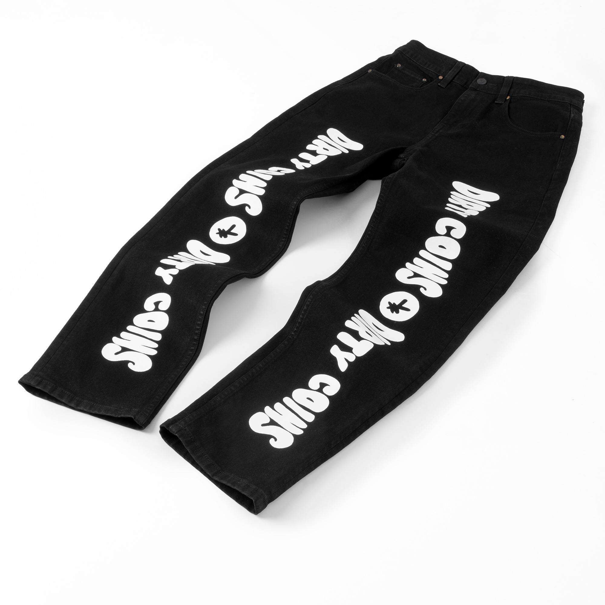 Quần DirtyCoins Cartoon Jeans - Black