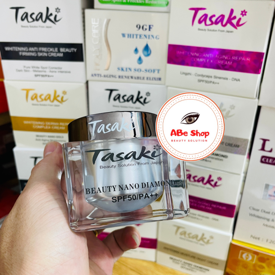 KEM TASAKI KIM CƯƠNG - PHỤC HỒI - TÁI TẠO DA - WHITENING MOISTURE NIGHT CREAM 25G - BEAUTY NANO DIAMOND