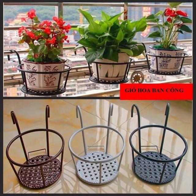 Combo 5 giỏ treo chậu hoa cây cảnh ban công