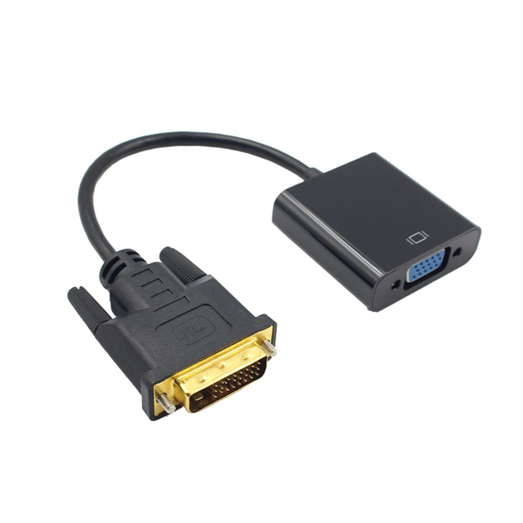 -D 24+1 Pin Male To VGA Female 15Pin Video Monitor Adapter Converter Cord