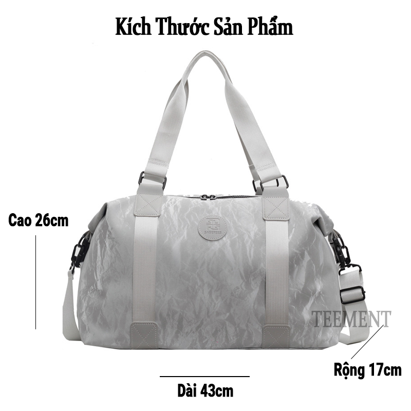 Túi Xách Du Lịch Thời Trang Nam Nữ Cao Cấp Teement Phong Cách Mới, Nhiều Ngăn, Chống Thấm Nước- Hàng Chính Hãng