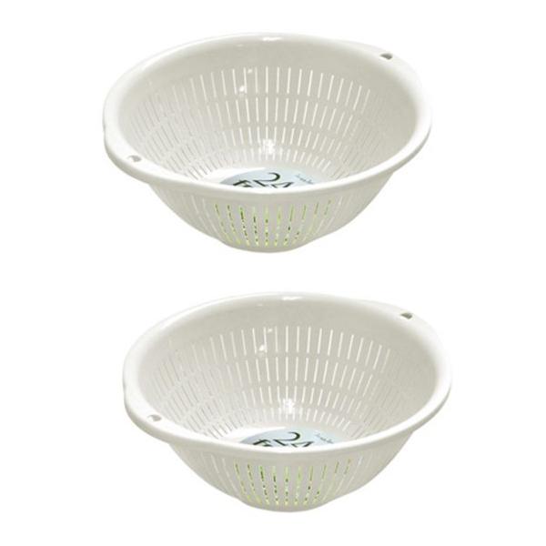 Combo rổ nhựa 3.6L màu trắng nội địa Nhật Bản