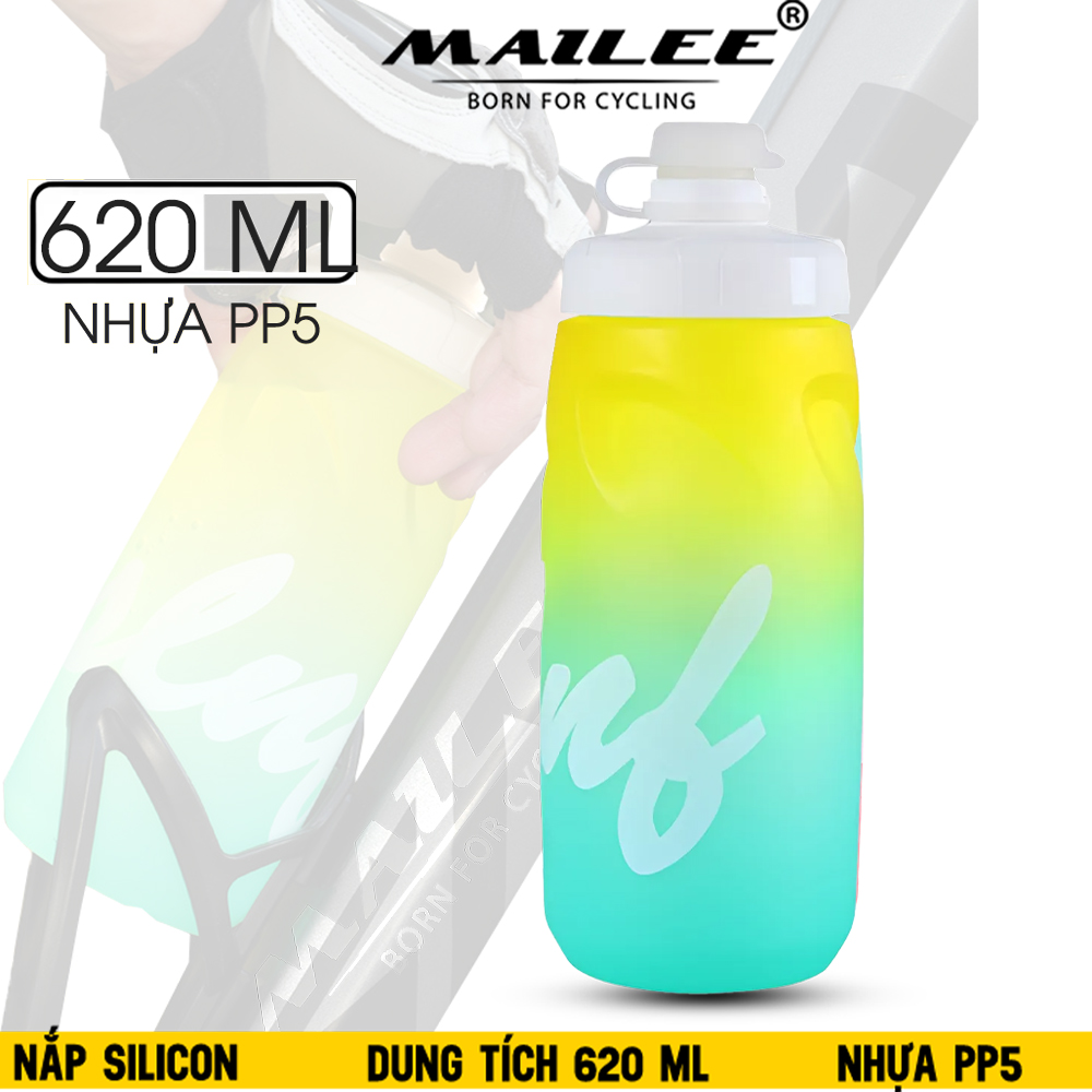 Bình Nước Xe Đạp YLB-28, Dung Tích 620ml, Chất Liệu Nhựa PP5 an toàn, Tiện Lợi Cho Thể Thao Ngoài Trời và Tập Luyện - Mai Lee