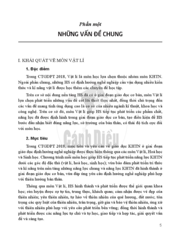 SGV Vật Lí Lớp 10 Dành Cho Giáo Viên - Bộ Cánh Diều