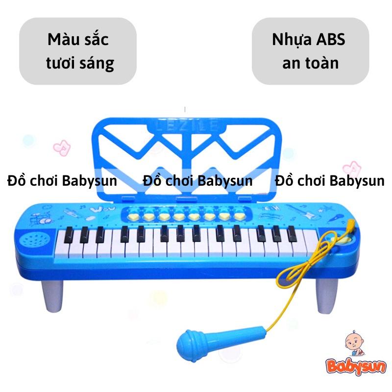 Đồ chơi đàn piano có micro cho bé trai, bé gái- có đèn nhạc âm thanh chuẩn