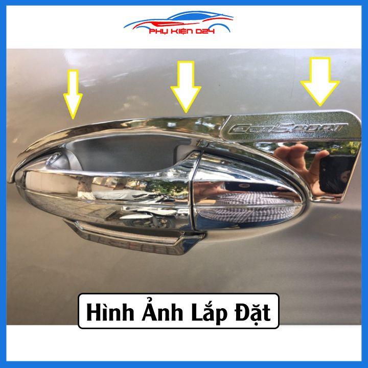 Ốp tay hõm cửa mạ crom Ecosport 2019 chống trầy va đập mở cửa xe