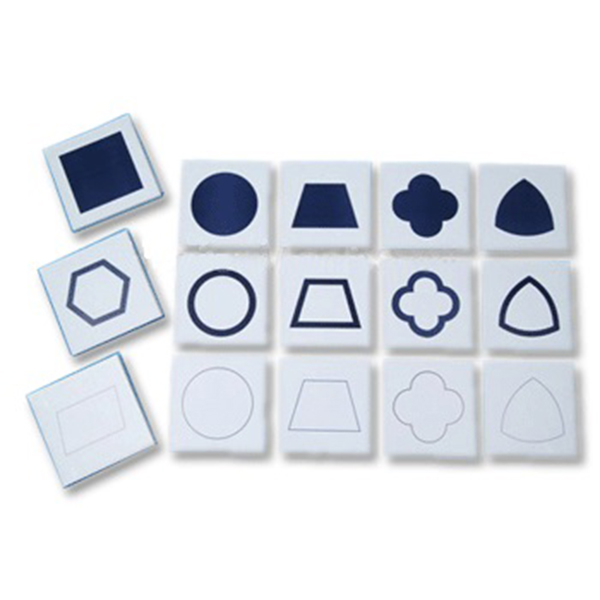 Thẻ hình học dùng cho Tủ hình học - Geometric Cabinet Nomenclature Cards A106 Montessori