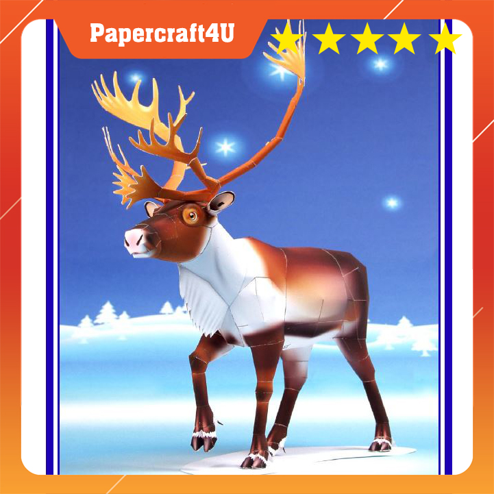Mô hình giấy 3D Giáng sinh Ông già Noen Santa Claus Set