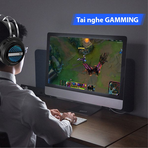 Tai nghe X9 chuyên Gaming, mic đàm thoại siêu nhạy giả lập 7.1, học online rất phù hợp