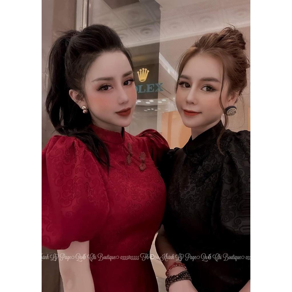 ĐỒ LAM ĐI CHÙA Gấm Tay Phồng Thượng Hạng