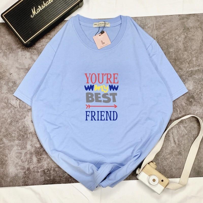 Áo Thun Tay Ngắn UNISEX Best Friend - Hình chụp thật