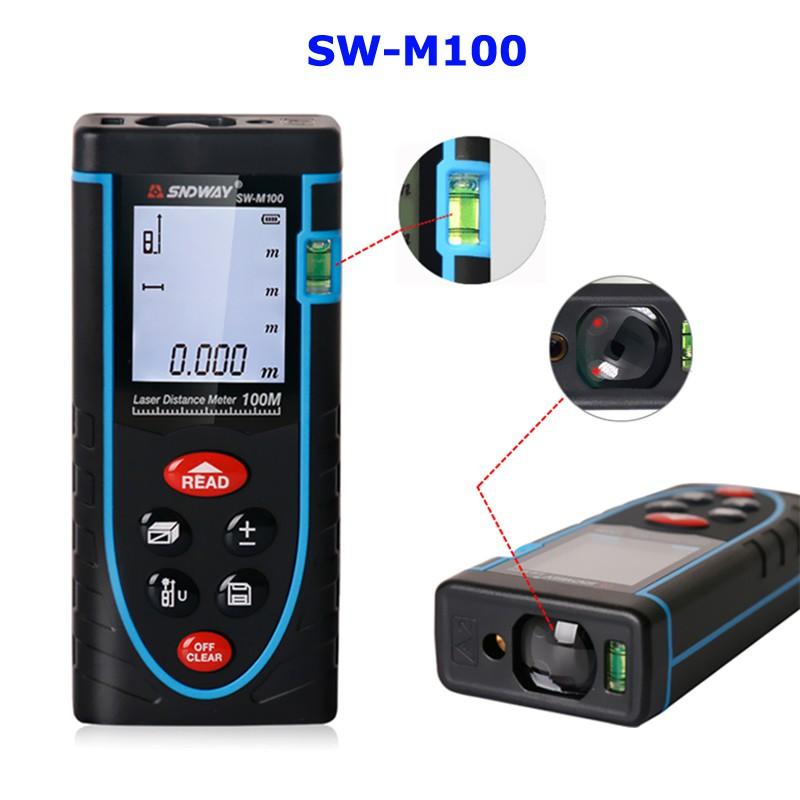 Thước đo khoảng cách 100m bằng tia laser SW-M100