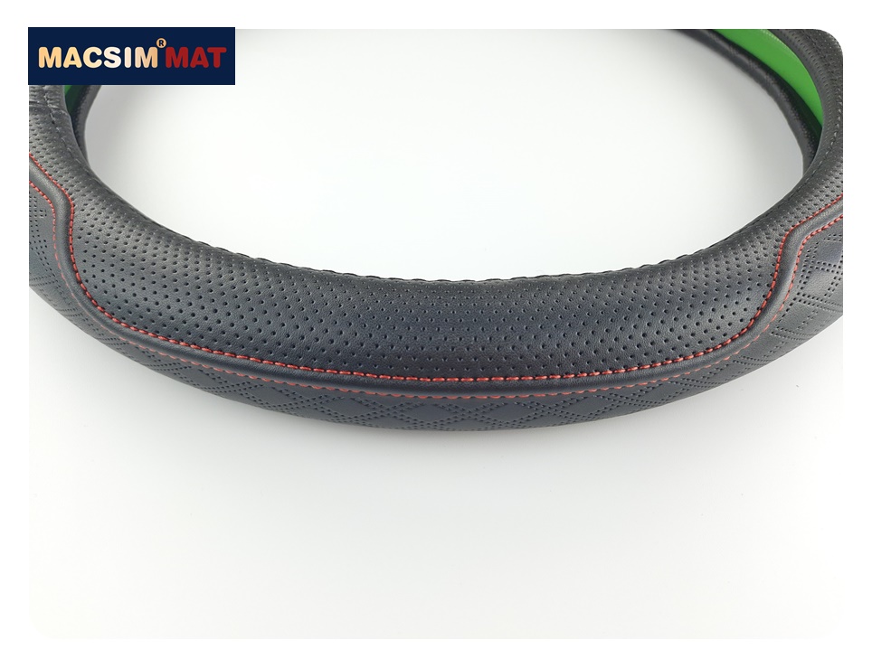 Bọc vô lăng cao cấp Macsim mã L612 mới chất liệu da thật - Khâu tay 100% size M màu be, mầu đen,mầu ghi