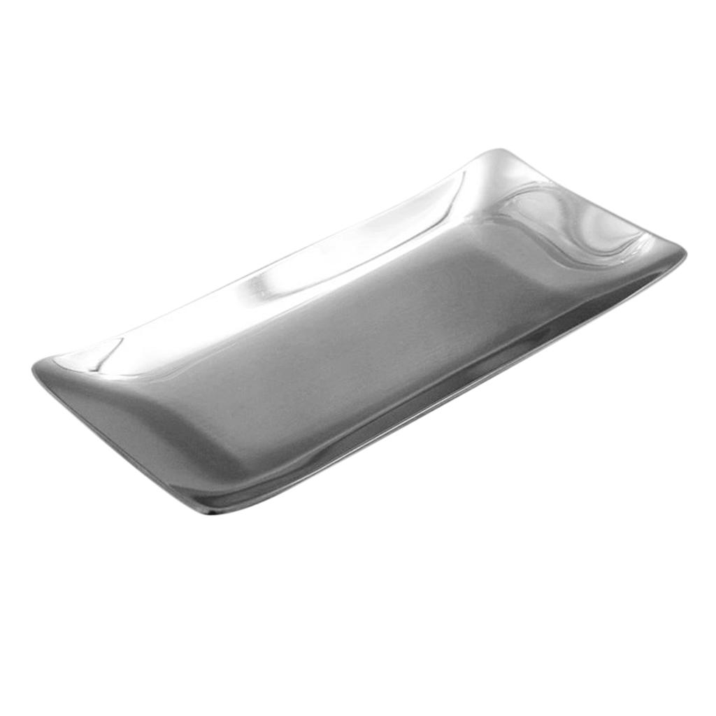 Stainless Steel Towel Dish Snack Nuts Fruit Tray Kitchen Table Tissue Holder