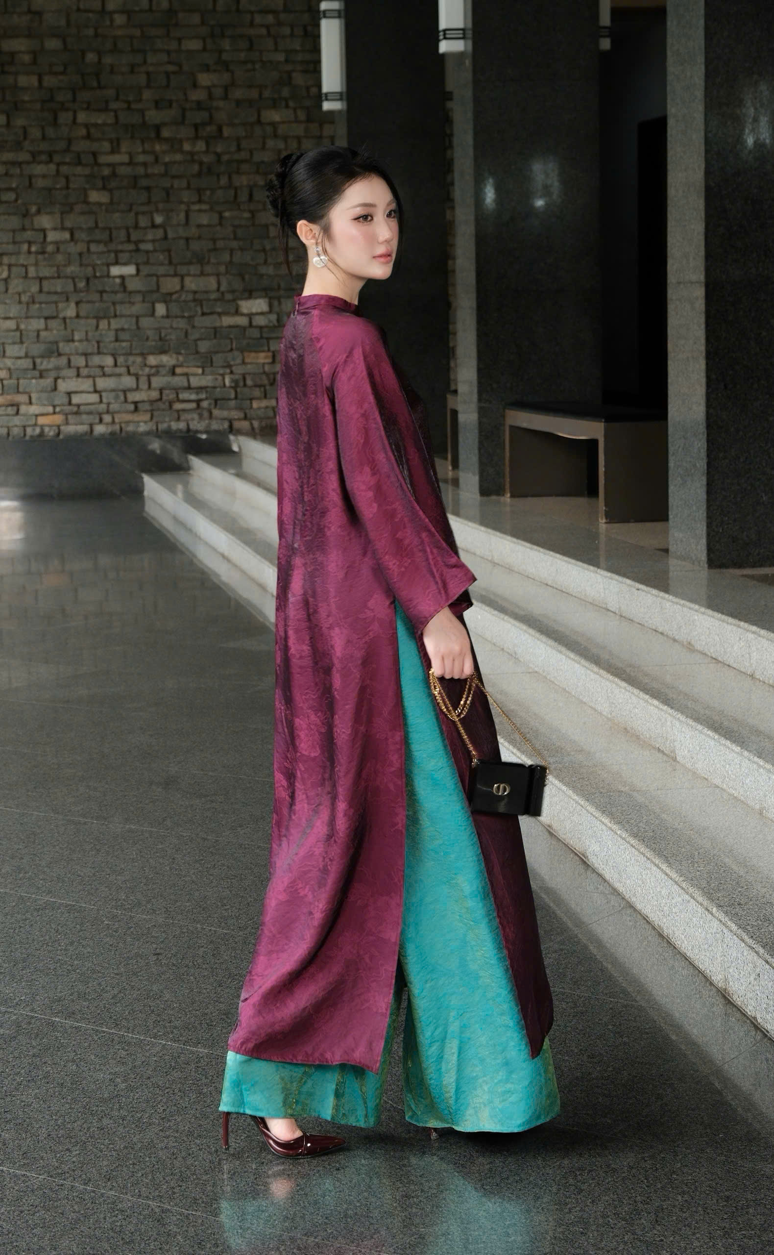 Áo dài Nguyệt Yên NGADO , áo dài Tết , áo dài cách tân , áo dài truyền thống