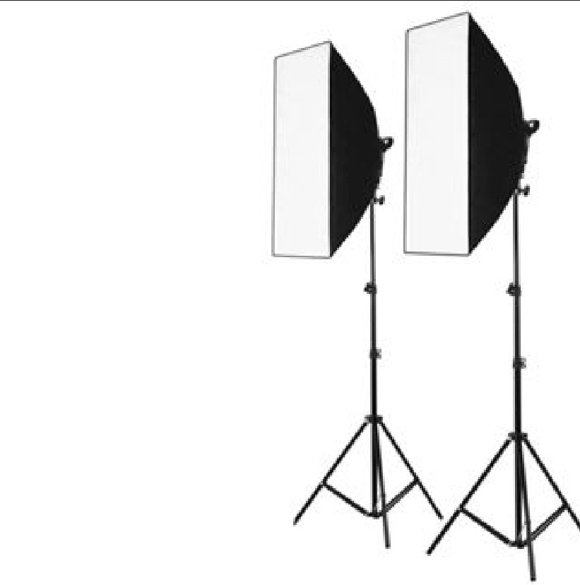 Bộ Kit K10 chụp hình full món khung treo phông 3 nền ,2 softbox bóng 200w ,2 bộ gắn dù tản sáng bóng 200w,2 phản quang