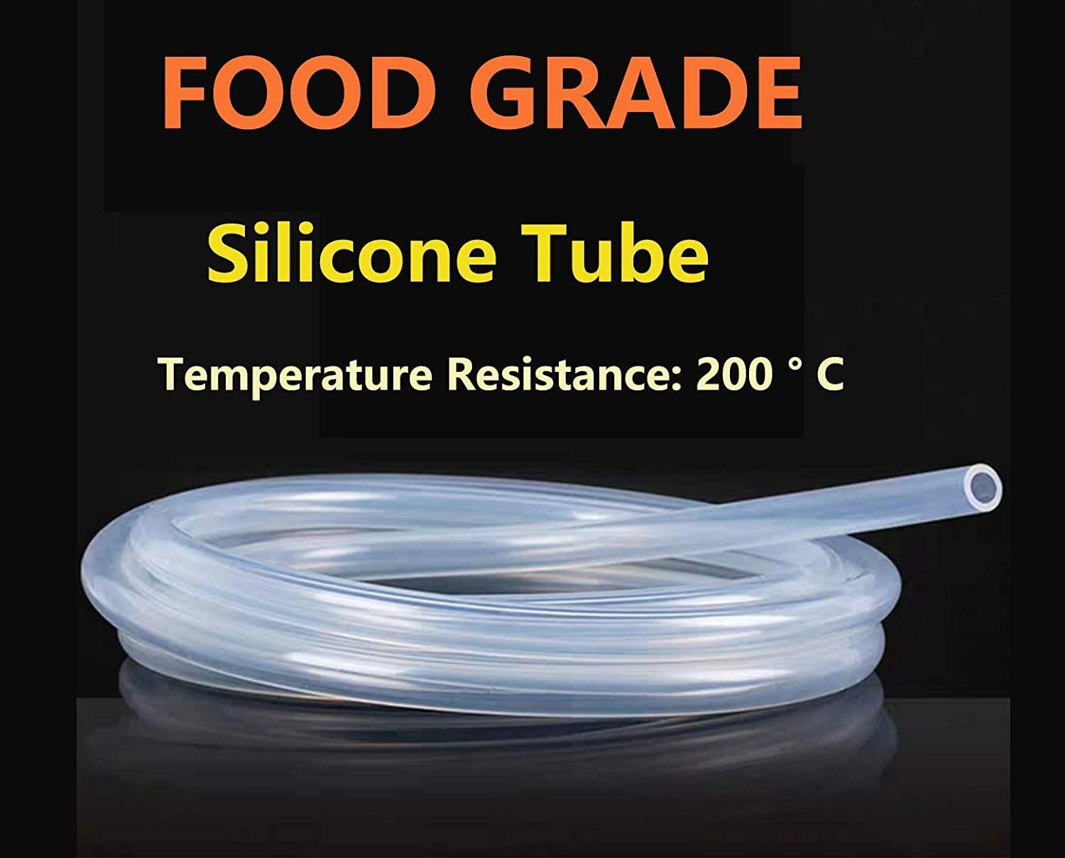 Ống silicone linh hoạt cấp thực phẩm ống nước trong suốt 2m