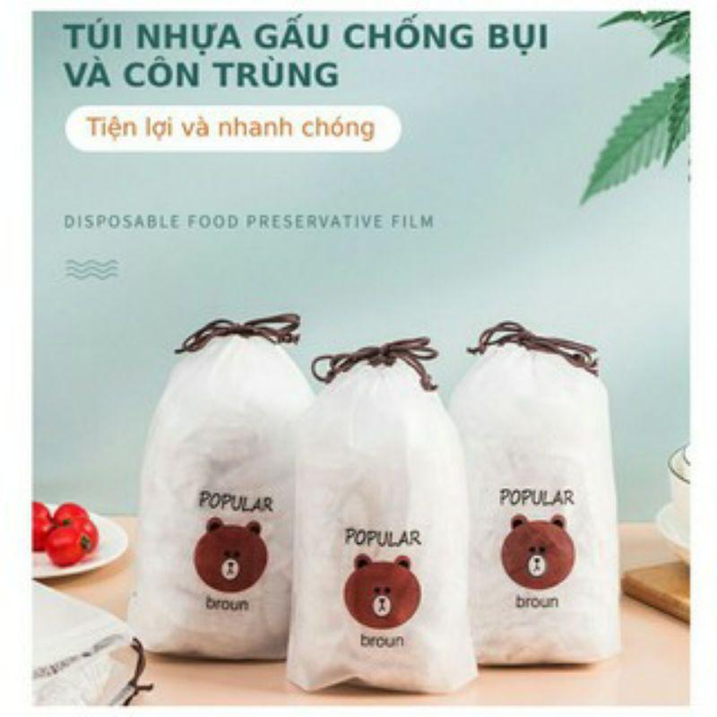 Combo 200 màng bọc thực phẩm gấu