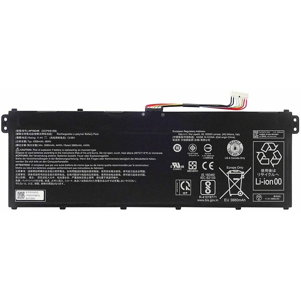 Pin Laptop Acer Aspire 3 A315-42 A315-54 Aspire 5 A514-52 Aspire 5 A515-43 48WH AP18C4K